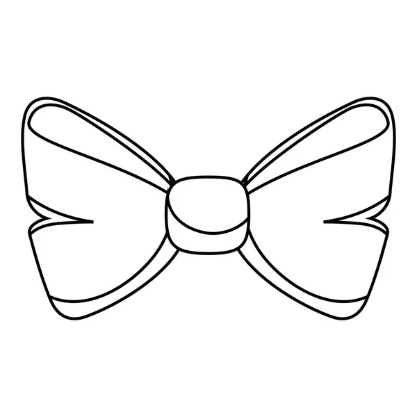 Izolované ikona motýlek stužkou — Stockový vektor