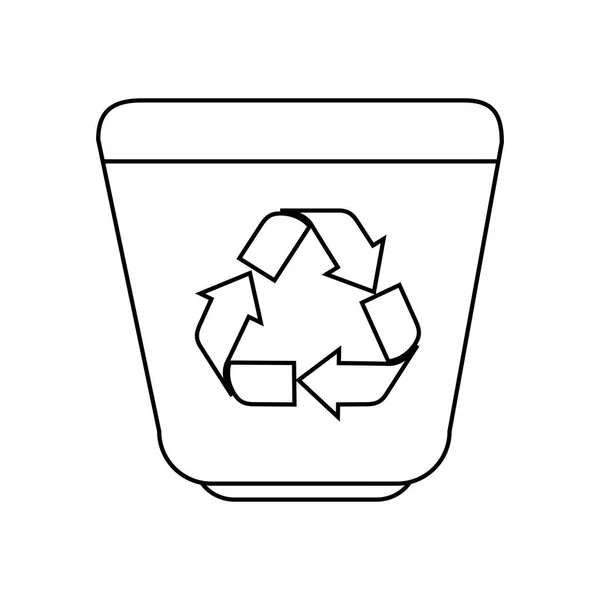 回收站孤立的图标 — 图库矢量图片