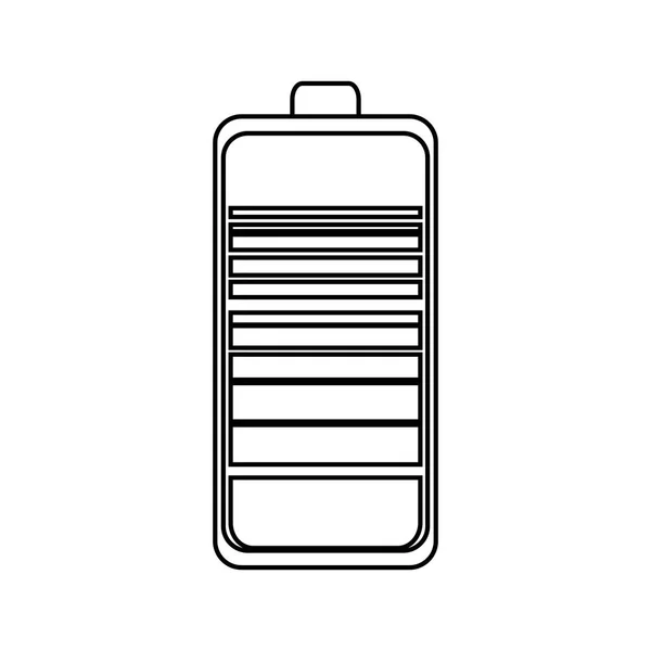 Batterie puissance icône isolée — Image vectorielle