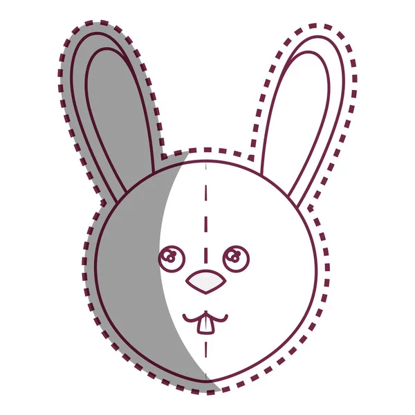 Mignonne poupée peluche lapin — Image vectorielle