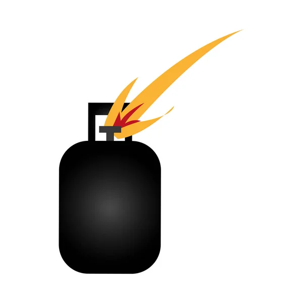 Ekologi tank gas ikonen — Stock vektor