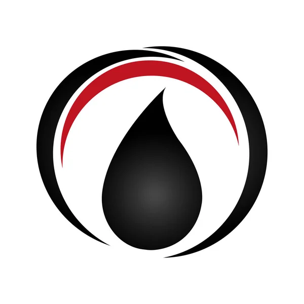 Goccia di olio icona isolata — Vettoriale Stock