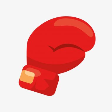 Boks eldiveni çizgi film simgesi