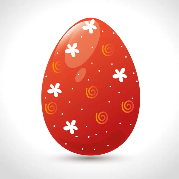 Huevos pintados celebración de Pascua — Vector de stock