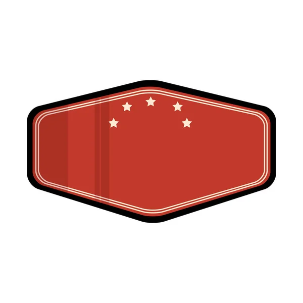 Elegante Rahmen Emblem Symbol — Stockvektor