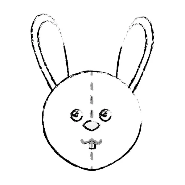 Мила плюшева лялька кролика — стоковий вектор