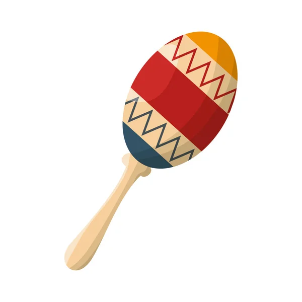 Instrumento maracas icono aislado — Vector de stock