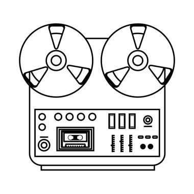 müzikal kaydedici konsol simgesi