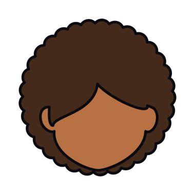 Afrikalı sevimli bayan elbise karakter