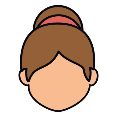 sevimli kadın elbise karakter