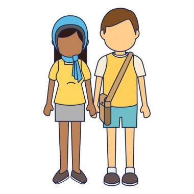 şirin çift etnik karakterler