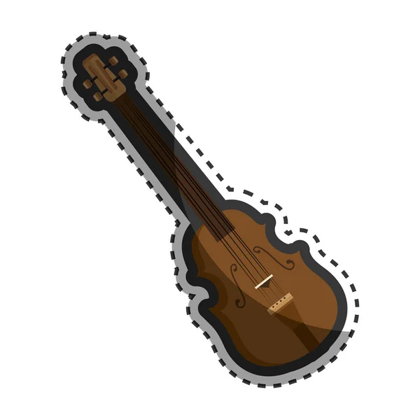 チェロの楽器の分離のアイコン — ストックベクタ