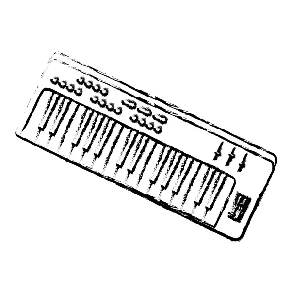 Sintetizador icono de dispositivo de audio — Archivo Imágenes Vectoriales