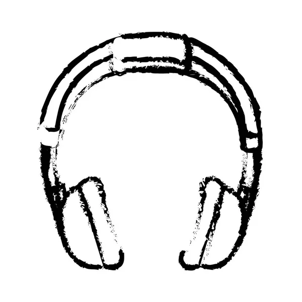 Icône du dispositif de musique casque — Image vectorielle