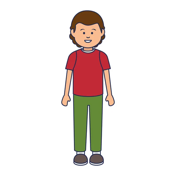 Joven hombre etnia avatar carácter — Vector de stock