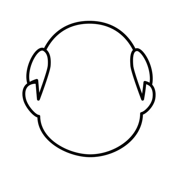 Vieil homme ethnicité avatar personnage — Image vectorielle