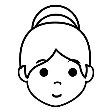 sevimli kadın elbise karakter