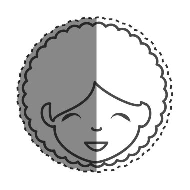 Afrikalı sevimli bayan elbise karakter