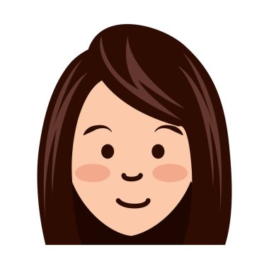 sevimli kadın avatar karakter