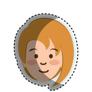 sevimli kadın avatar karakter