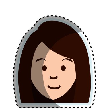 sevimli kadın avatar karakter