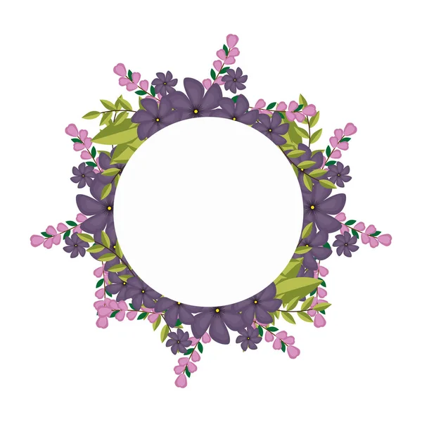 Мила квіткова рамка декоративна — стоковий вектор