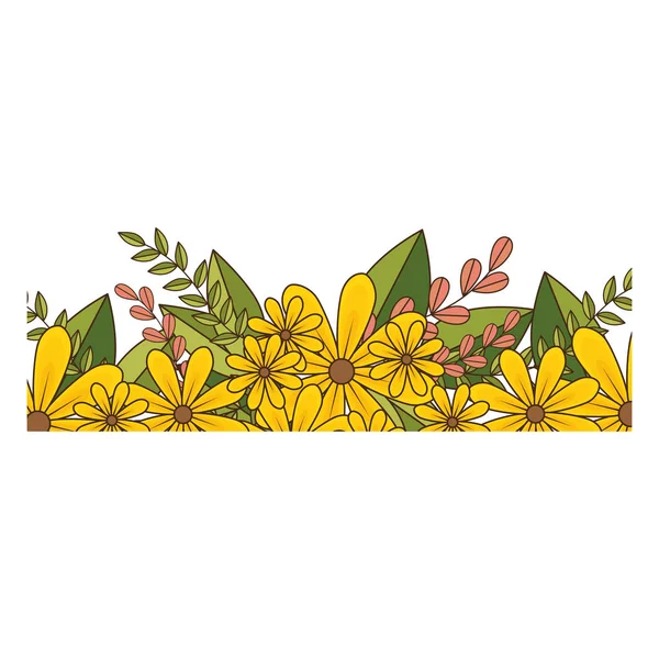 Marco floral lindo decorativo — Archivo Imágenes Vectoriales