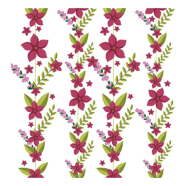 Söt blommig ram dekorativa — Stock vektor