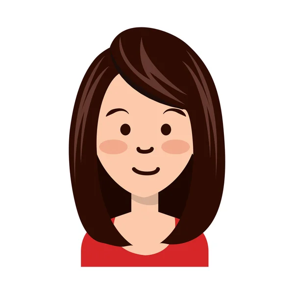 Cute businesswoman avatar character — Stock Vector