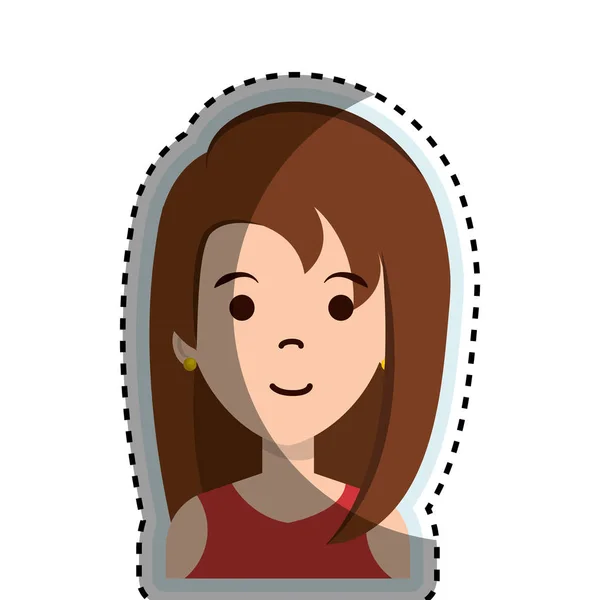 Bonito empresária avatar personagem —  Vetores de Stock