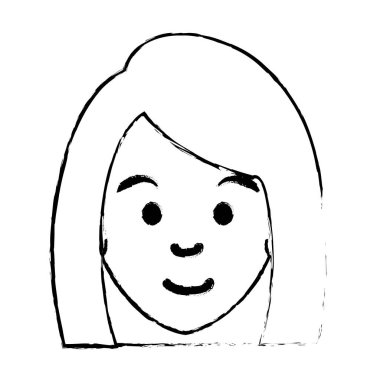 sevimli kadın avatar karakter