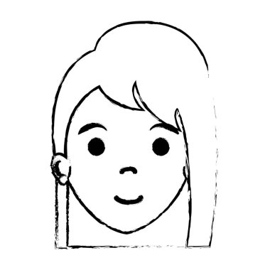 sevimli kadın avatar karakter