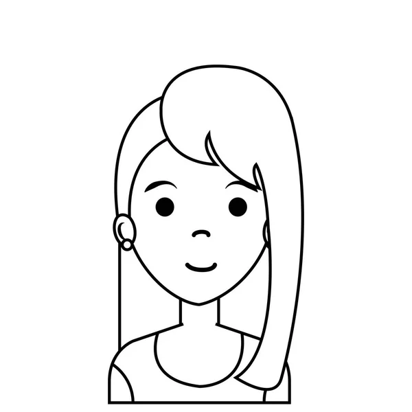 Carácter avatar mujer de negocios lindo — Vector de stock