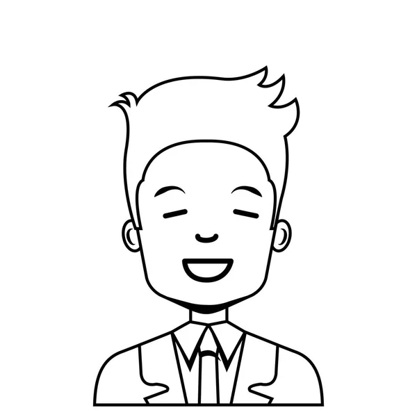 Νεαρός επιχειρηματίας avatar χαρακτήρων — Διανυσματικό Αρχείο
