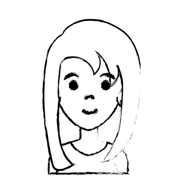 Femme d'affaires mignonne avatar personnage — Image vectorielle