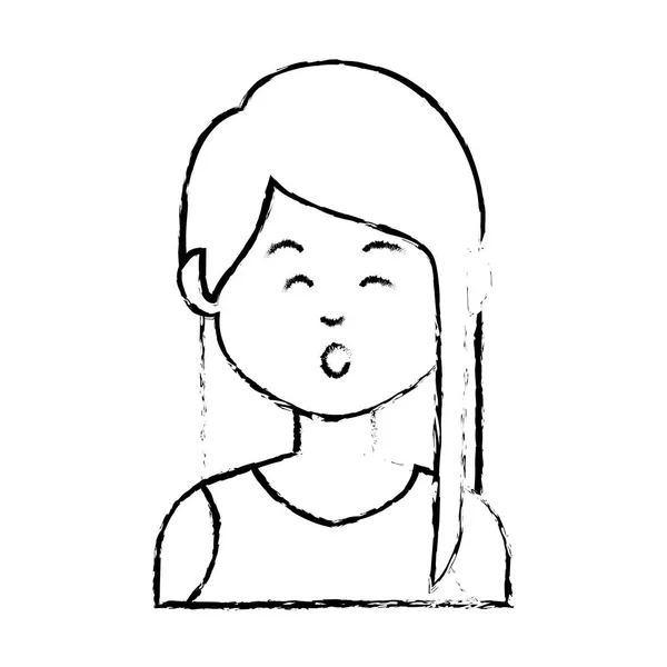 Cute businesswoman avatar character — Stock Vector