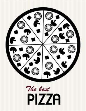 yiyecek tasarımı beyaz arkaplan vektör illüstrasyonunda