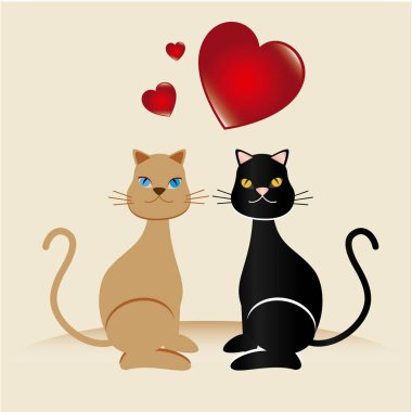 Evde beslenen hayvan tasarımı üzerinde bej arka plan vektör çizim