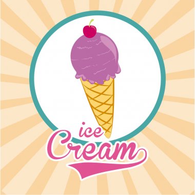 Tatlı tasarımı üzerinde bej arka plan vektör çizim