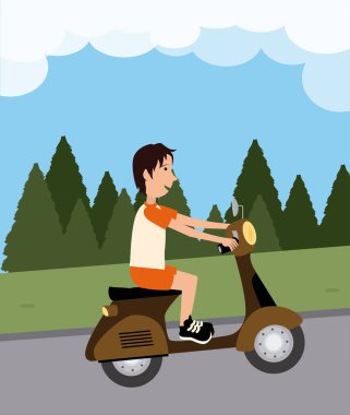 Ride tasarım manzara arka plan vektör çizim üzerinde