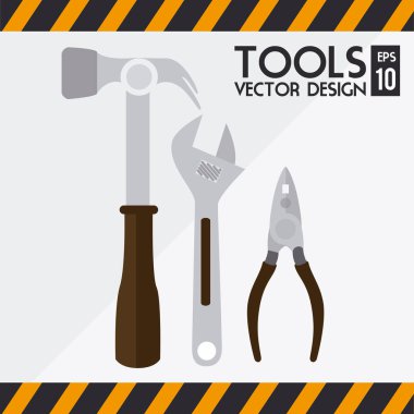 Beyaz arkaplan vektör illüstrasyonu üzerinde inşaat tasarımı