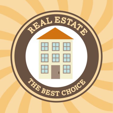 bej renkli arka plan vektör çizim üzerinde gayrimenkul tasarımı