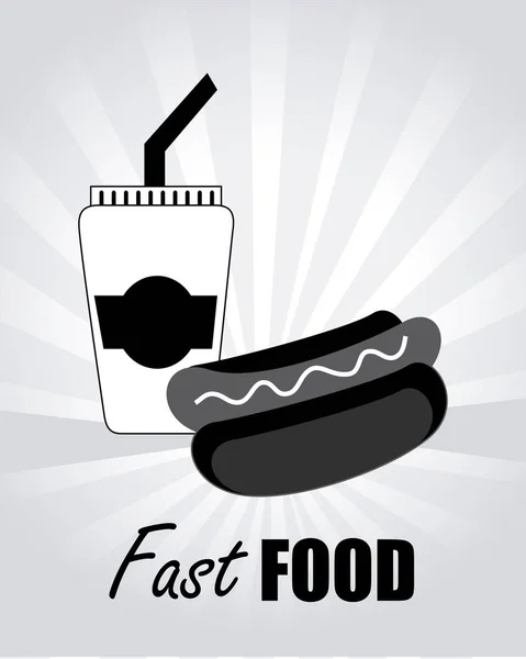 Design alimentaire sur fond blanc illustration vectorielle — Image vectorielle