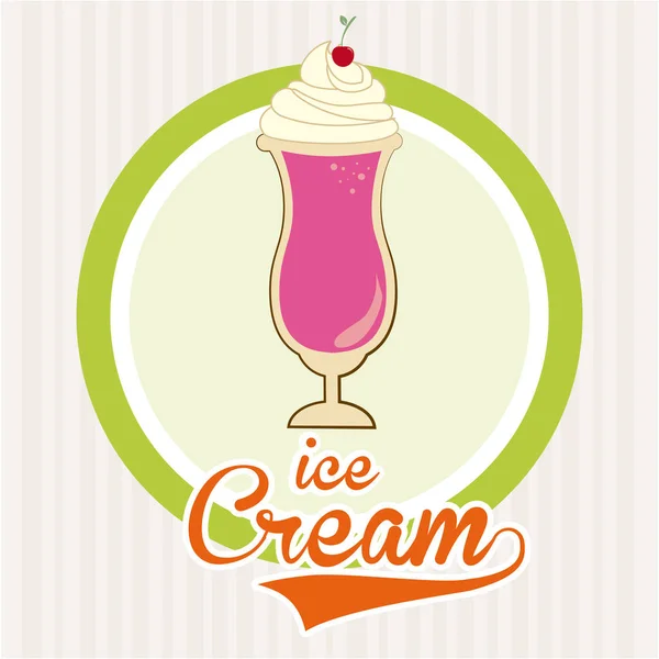 Dessert ontwerp over witte achtergrond vectorillustratie — Stockvector