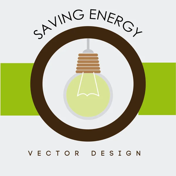 Energy design over white background vector illustration — Stock Vector