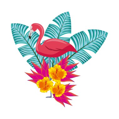 Tropikal çiçek tasarım