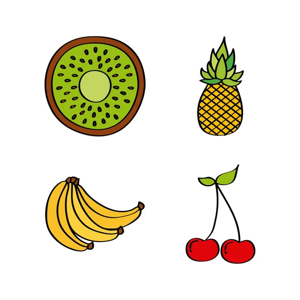 Icono de fruta saludable — Vector de stock