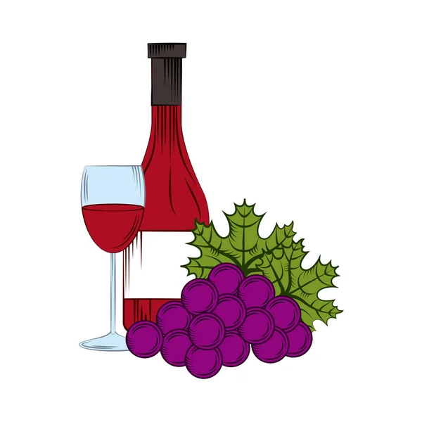 Wijnfles pictogram — Stockvector
