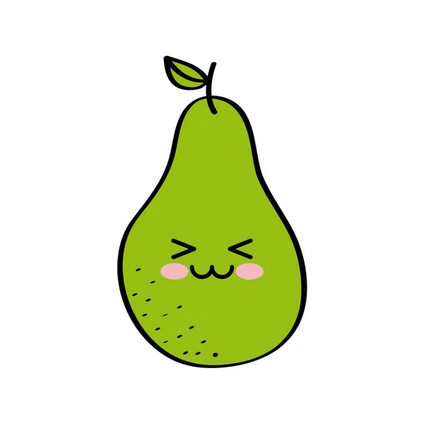 Conception de fruits kawaii — Image vectorielle