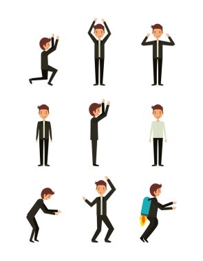 Erkekler çizgi film simgesi